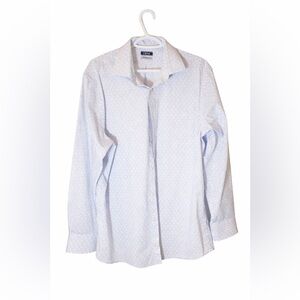 Izod Men's Light Blue Geometric Button-Down Shirt